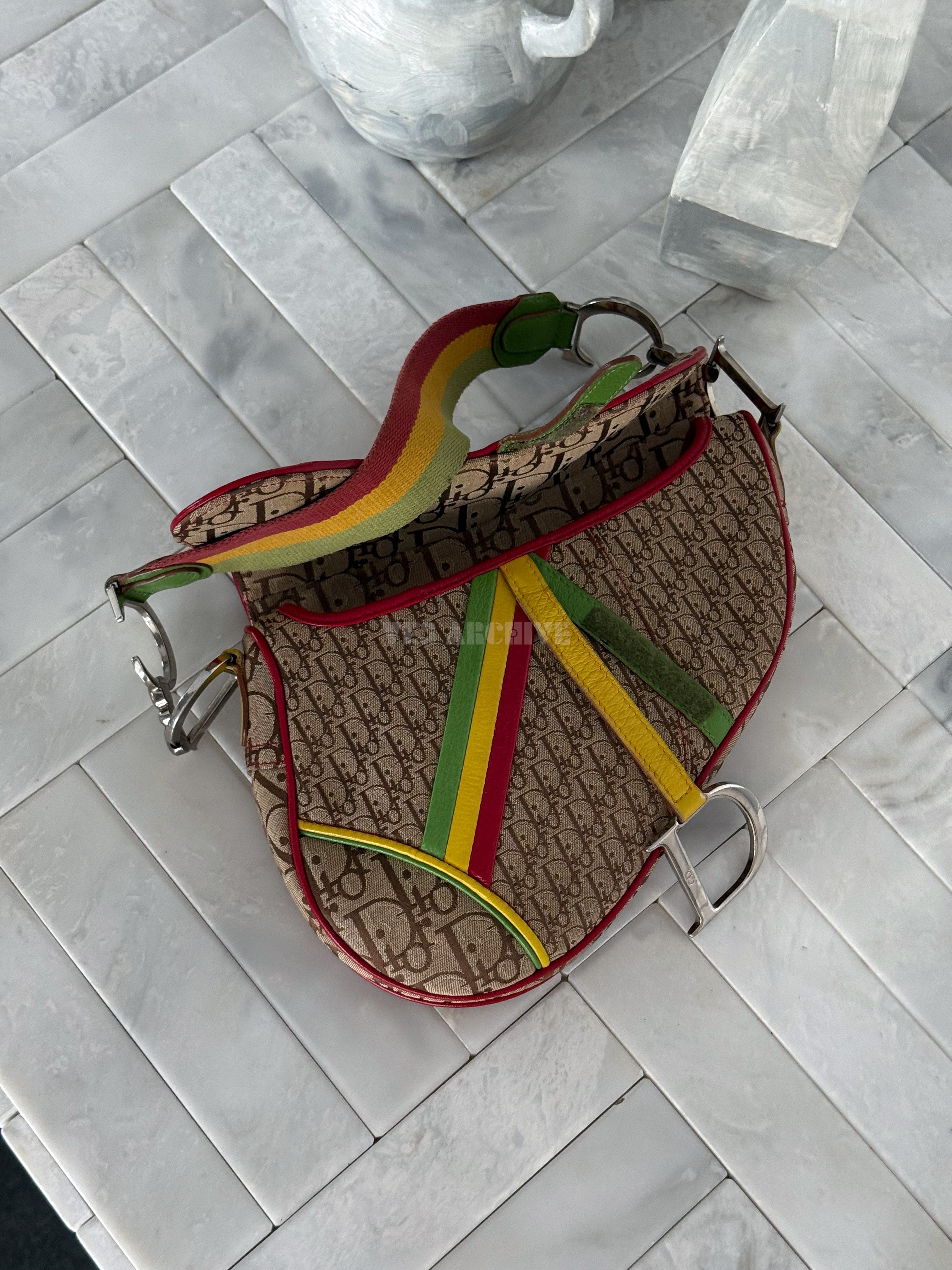 Dior Rasta Saddle Bag