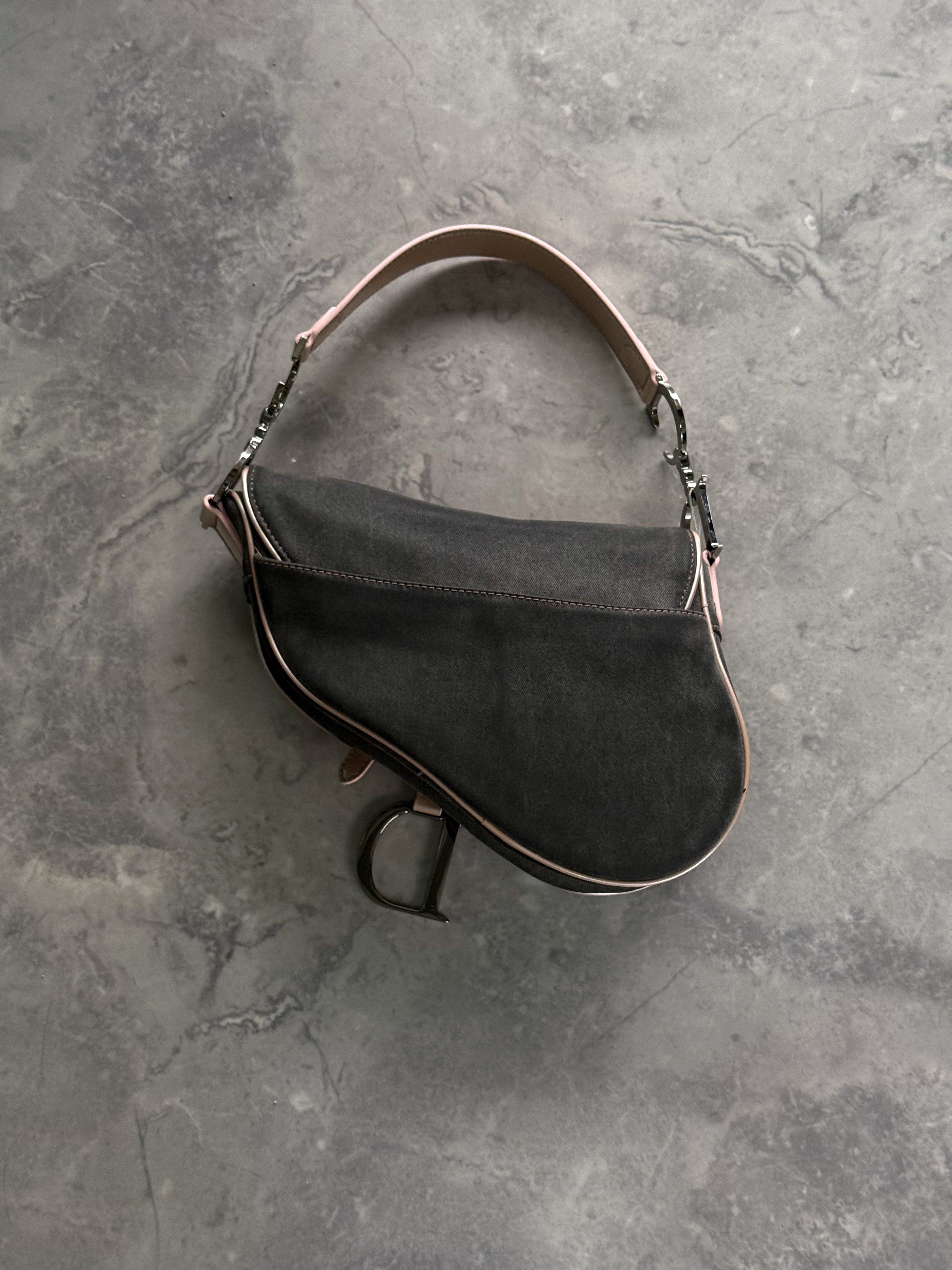 Dior Vintage Saddle Bag Denim