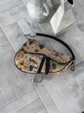 Dior Saddle Bag Limited Edition 1950s Paris Sketch Vintage