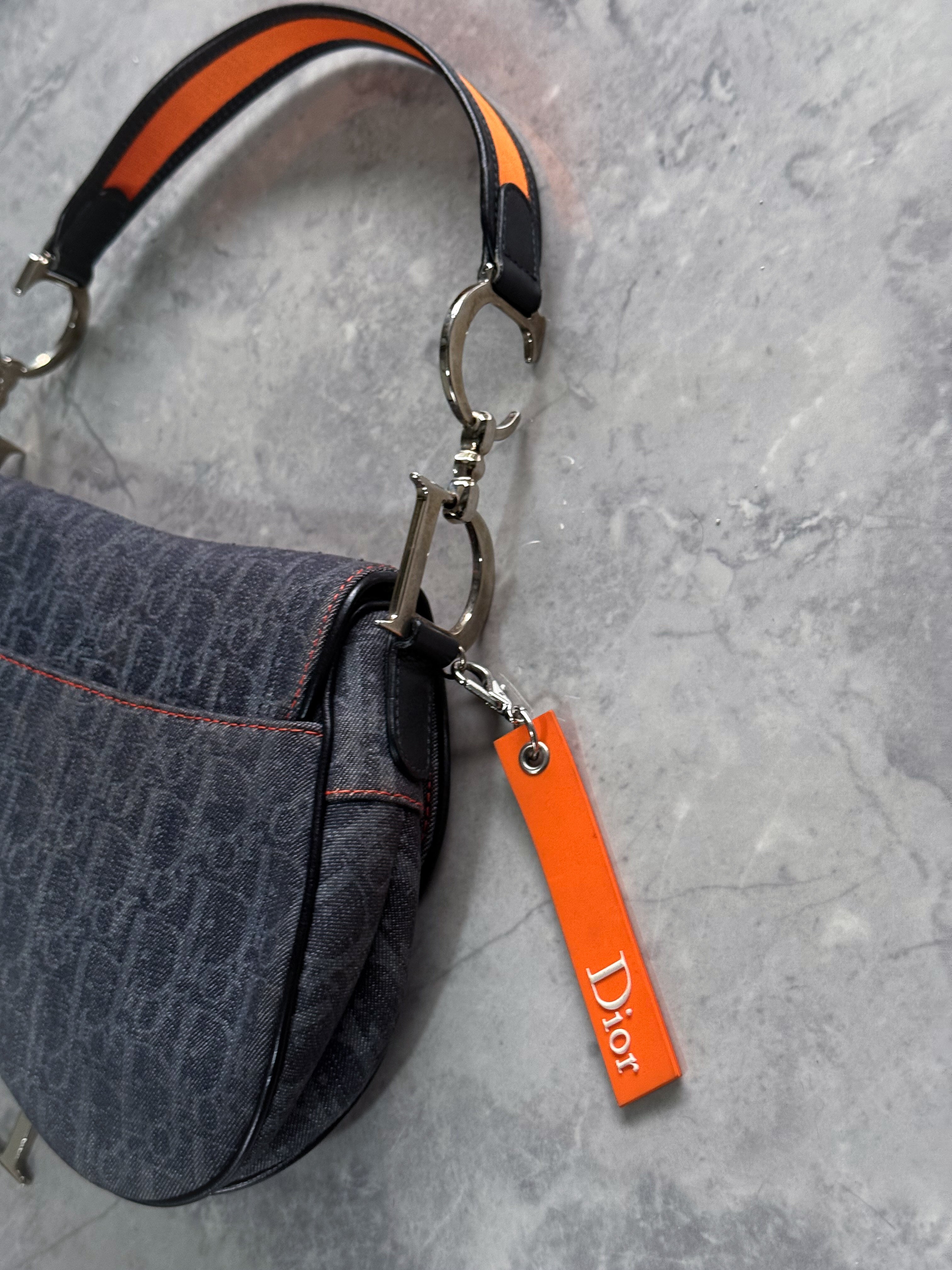 Christian Dior Authenticated Flight Saddle Bag
