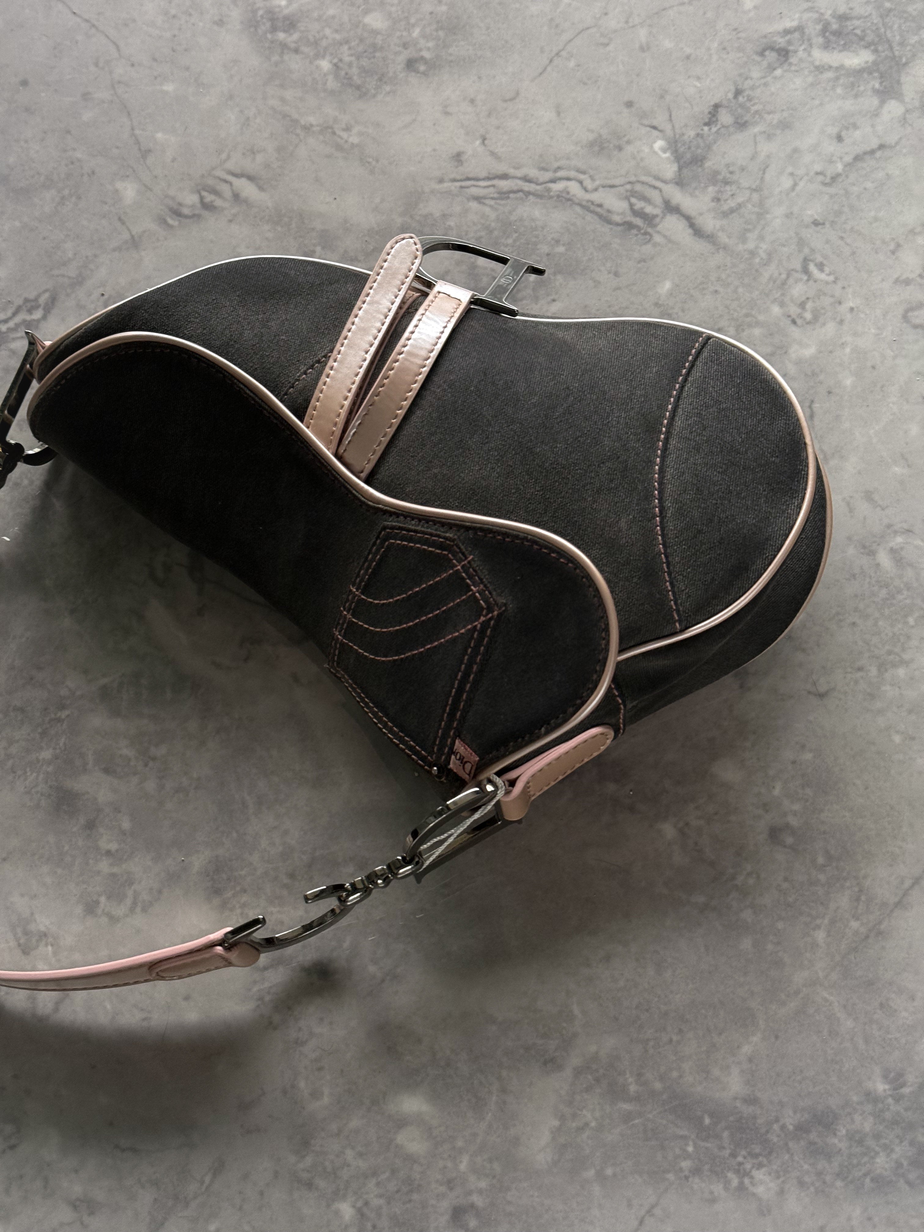 Dior Vintage Saddle Bag Denim