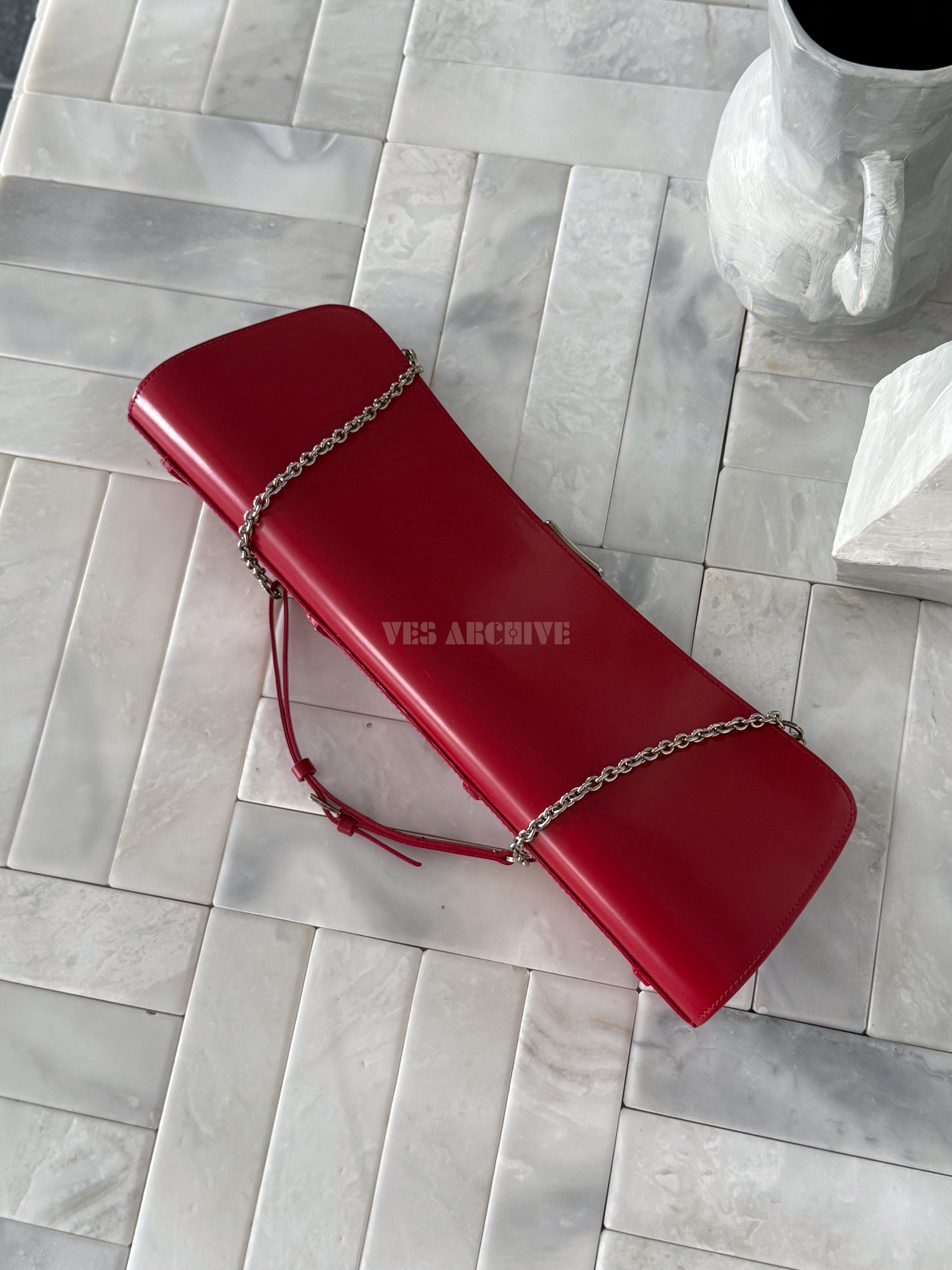 Dior Red Bondage Chain Bag