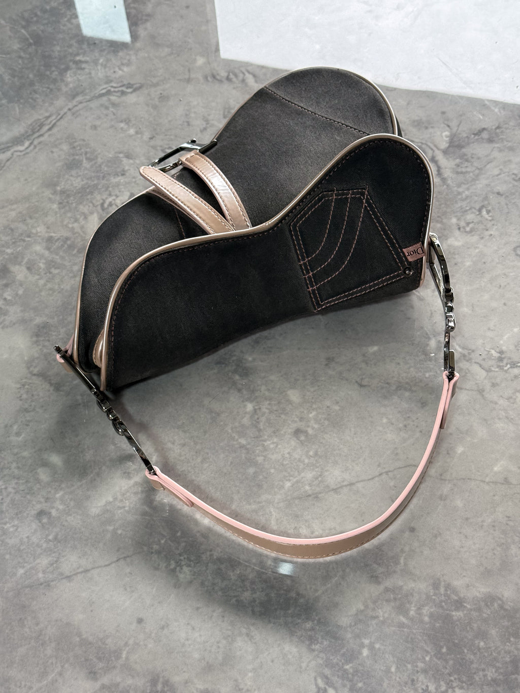Dior Vintage Saddle Bag Denim