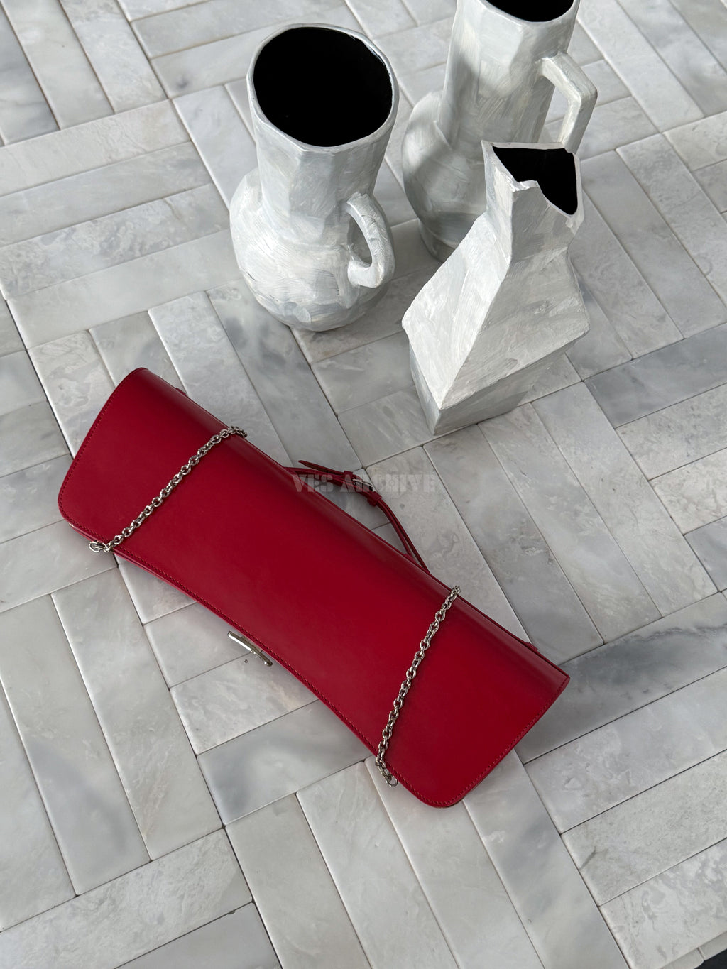 Dior Red Bondage Chain Bag