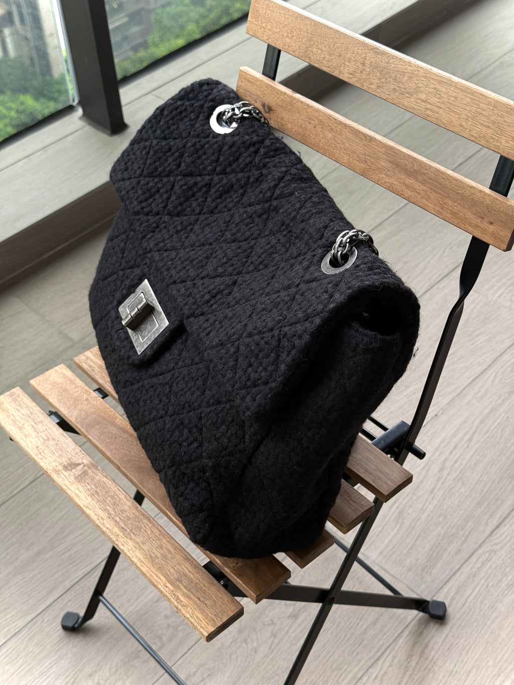 Chanel XXL 2.55 Reissue Tweed Flap Bag