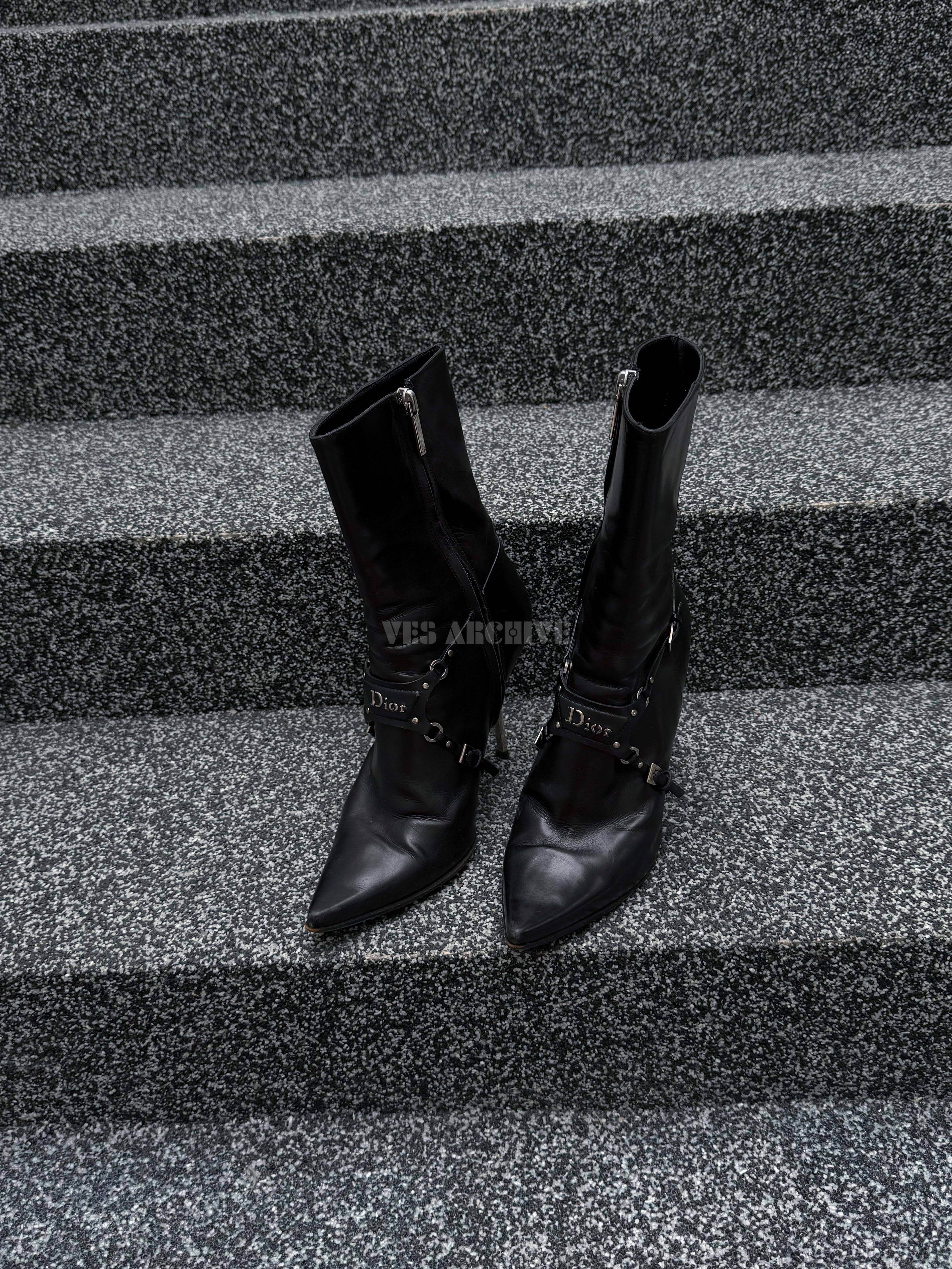 Christian Dior by John Galliano Bondage Ankle Boots, 2003