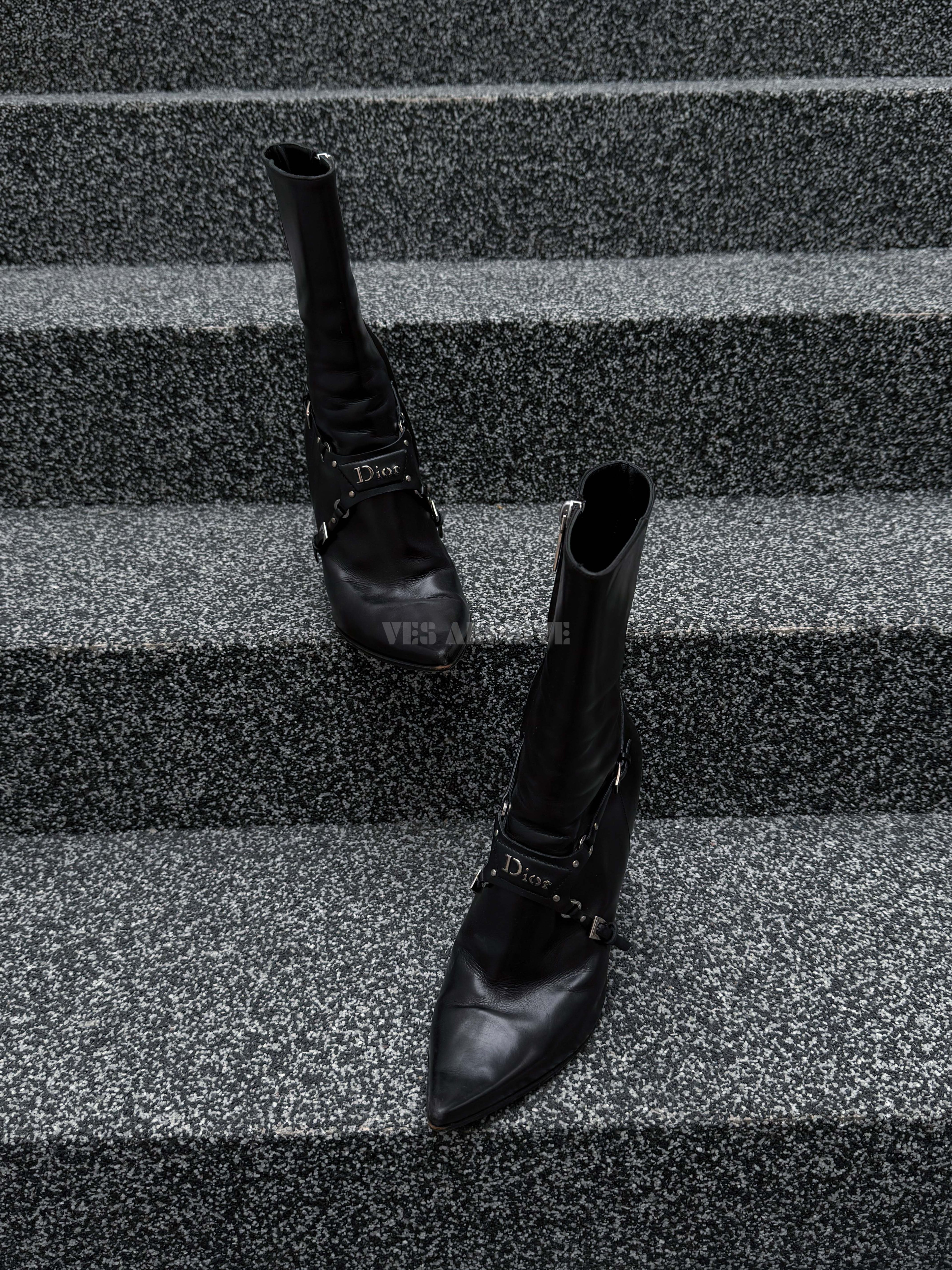 Christian Dior by John Galliano Bondage Ankle Boots, 2003