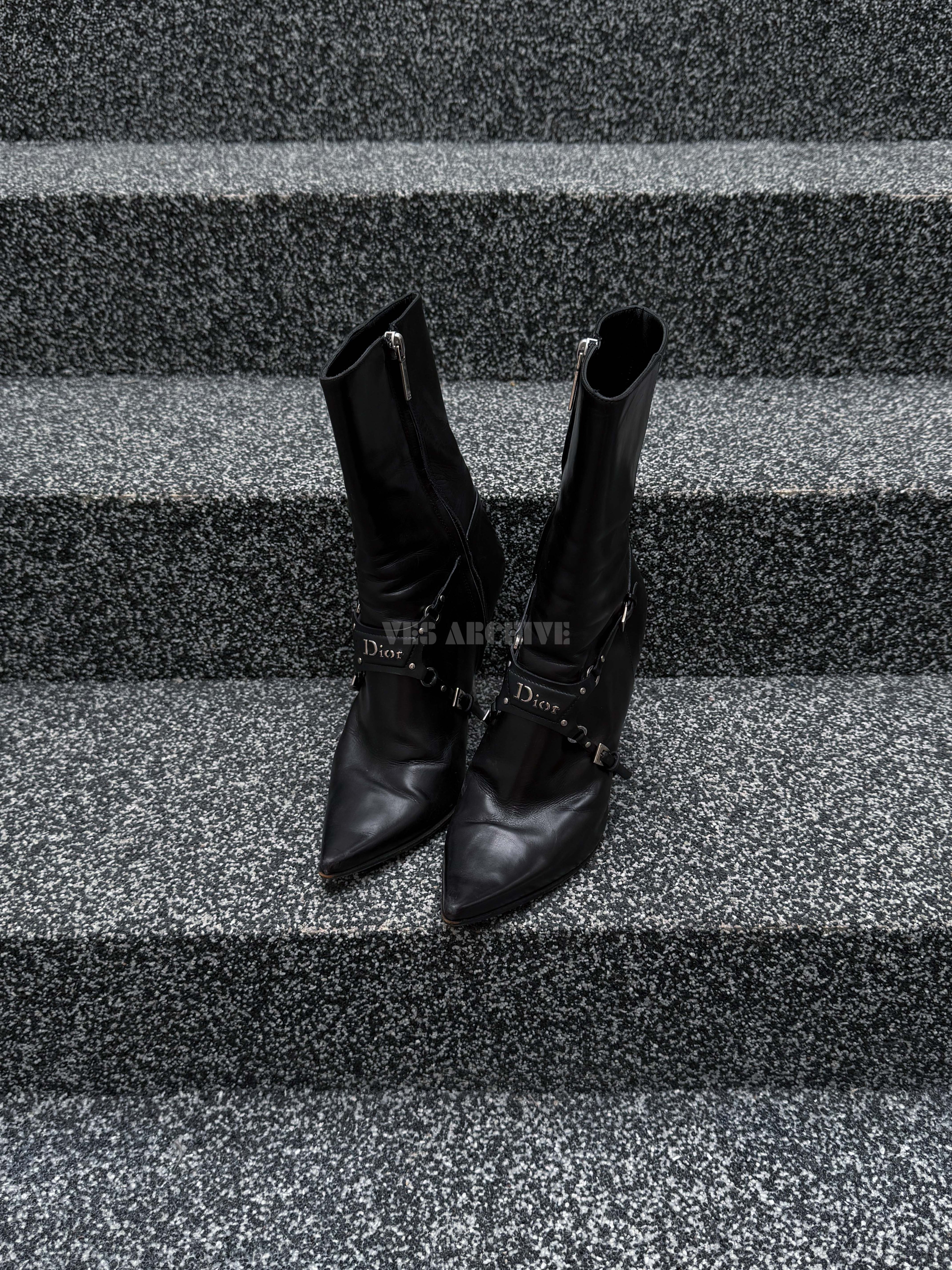 Christian Dior by John Galliano Bondage Ankle Boots, 2003