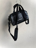 Balenciaga Black Leather Explorer XS Duffle Bag