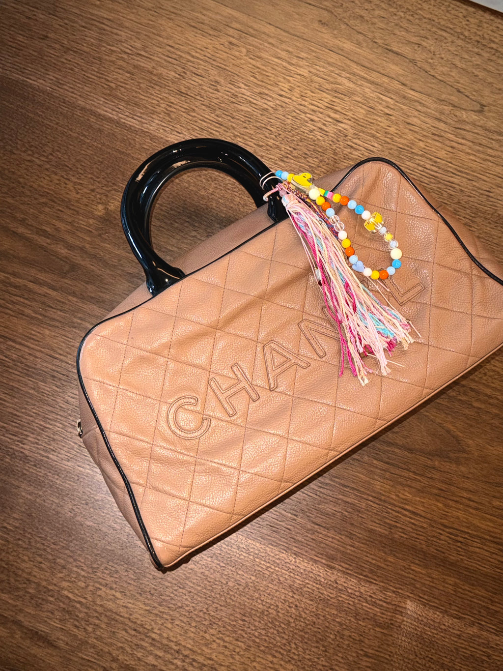 Chanel Large Bowling Bag in Milk Tea Beige