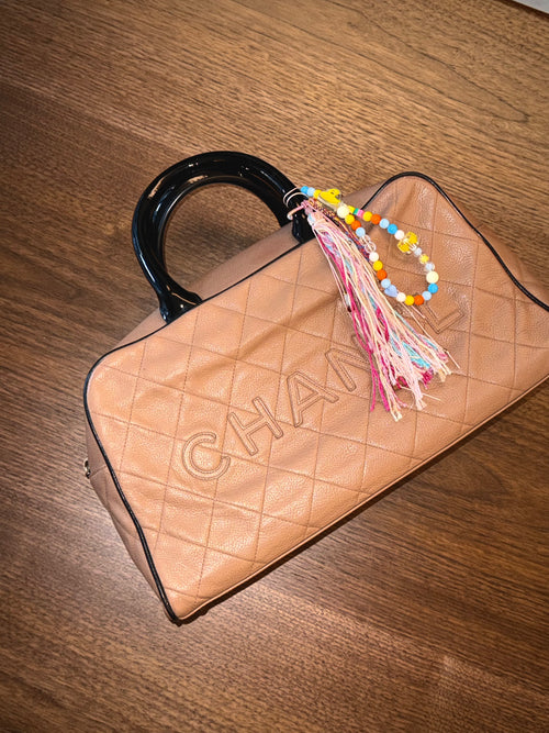 Chanel Large Bowling Bag in Milk Tea Beige