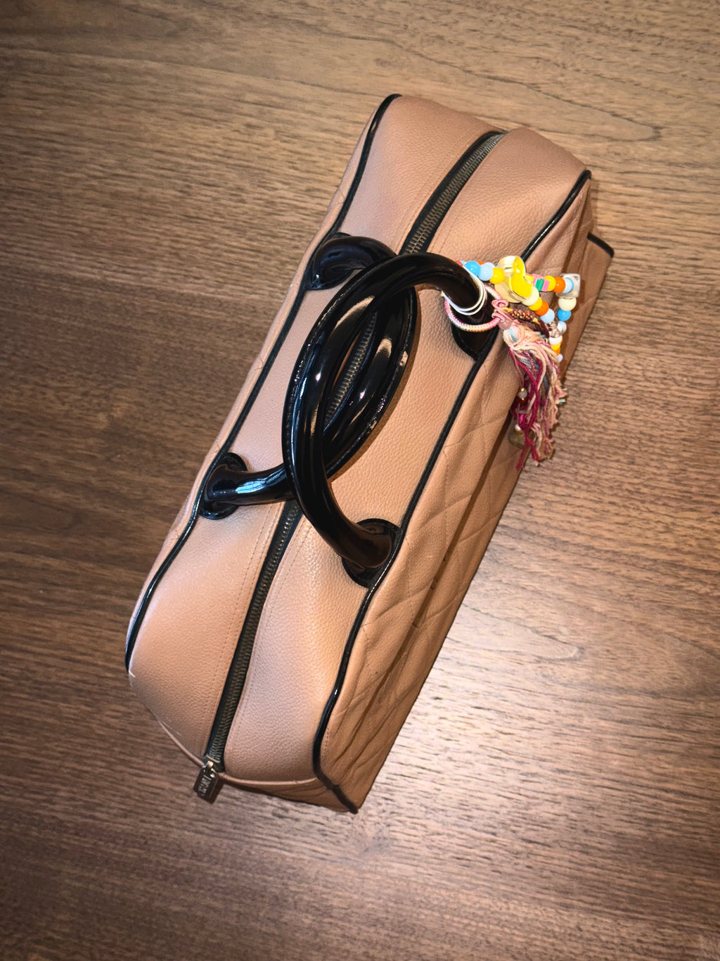 Chanel Large Bowling Bag in Milk Tea Beige