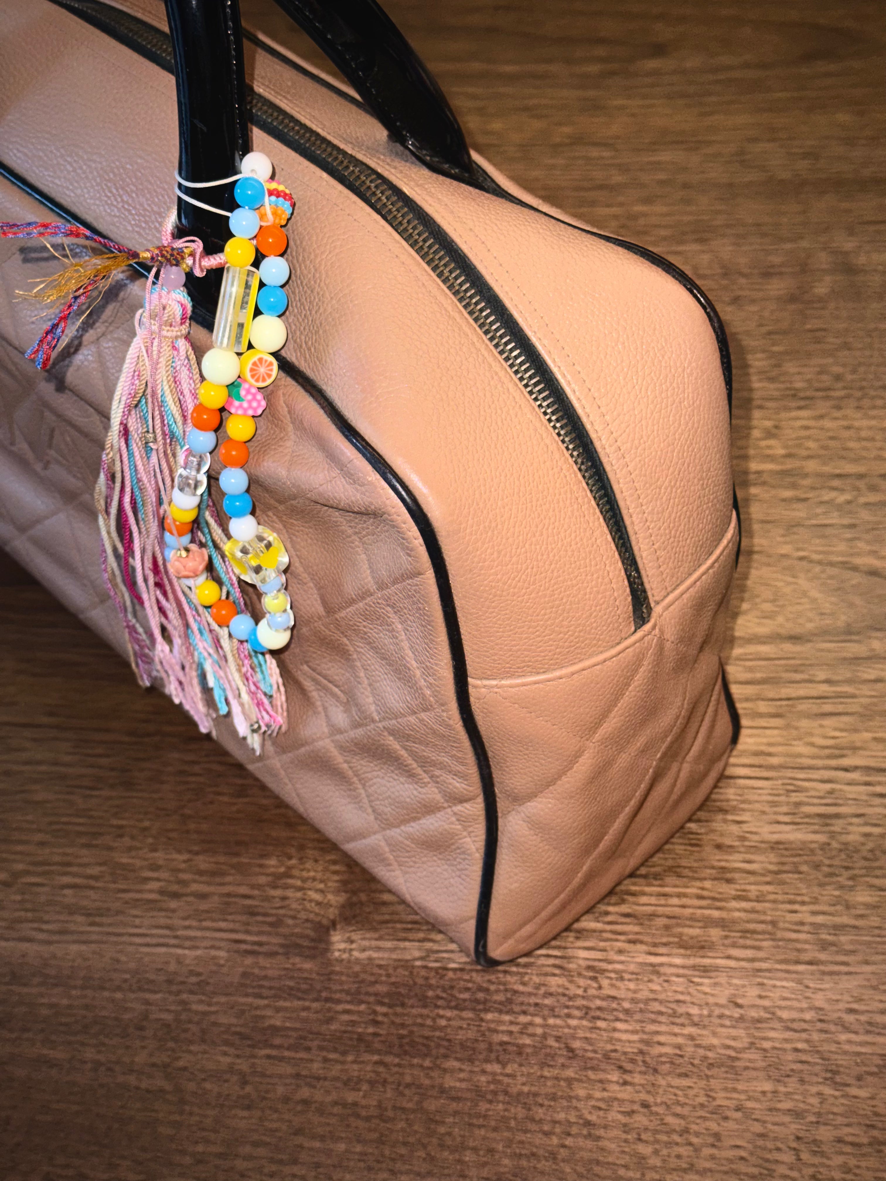 Chanel Large Bowling Bag in Milk Tea Beige