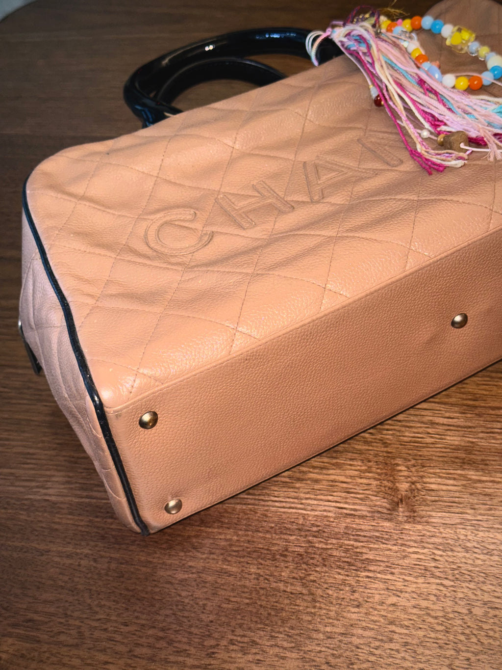 Chanel Large Bowling Bag in Milk Tea Beige