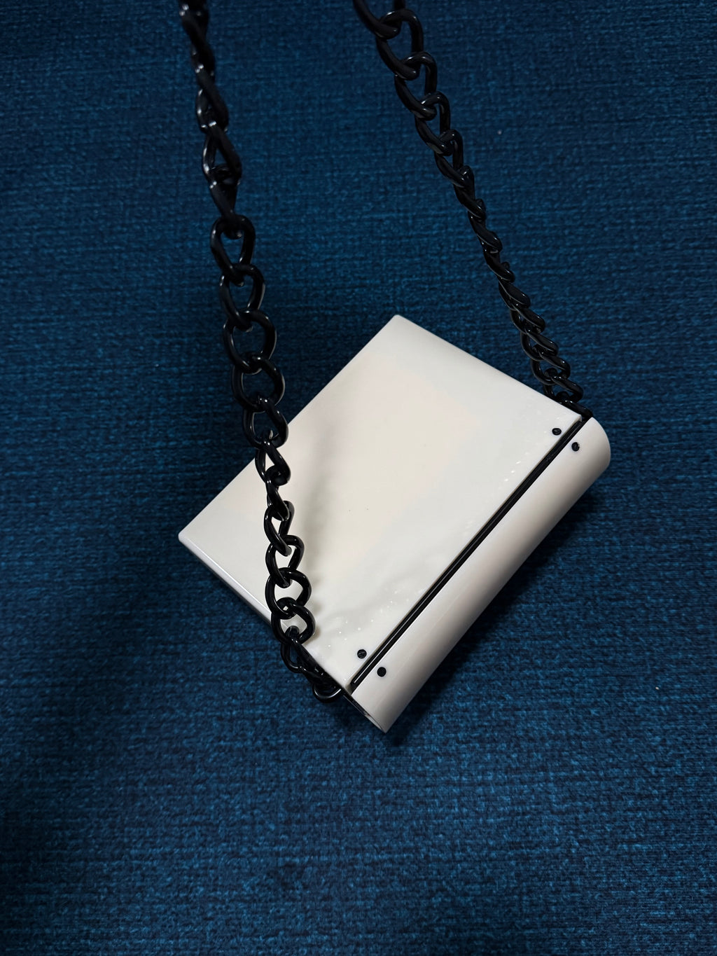 Chanel Black & White Acrylic Classic Flap Bag