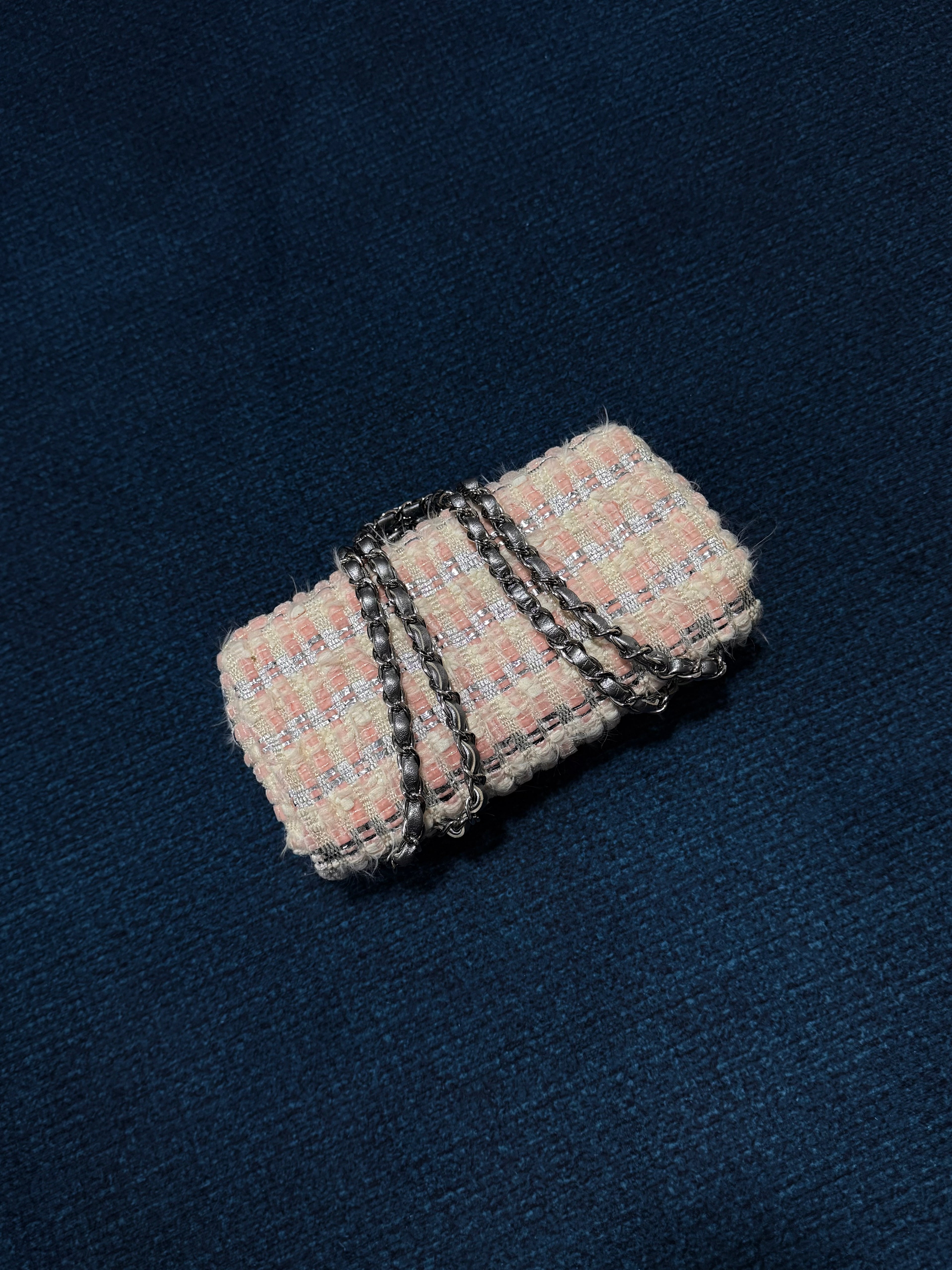 Chanel Tweed Quilted East West Flap