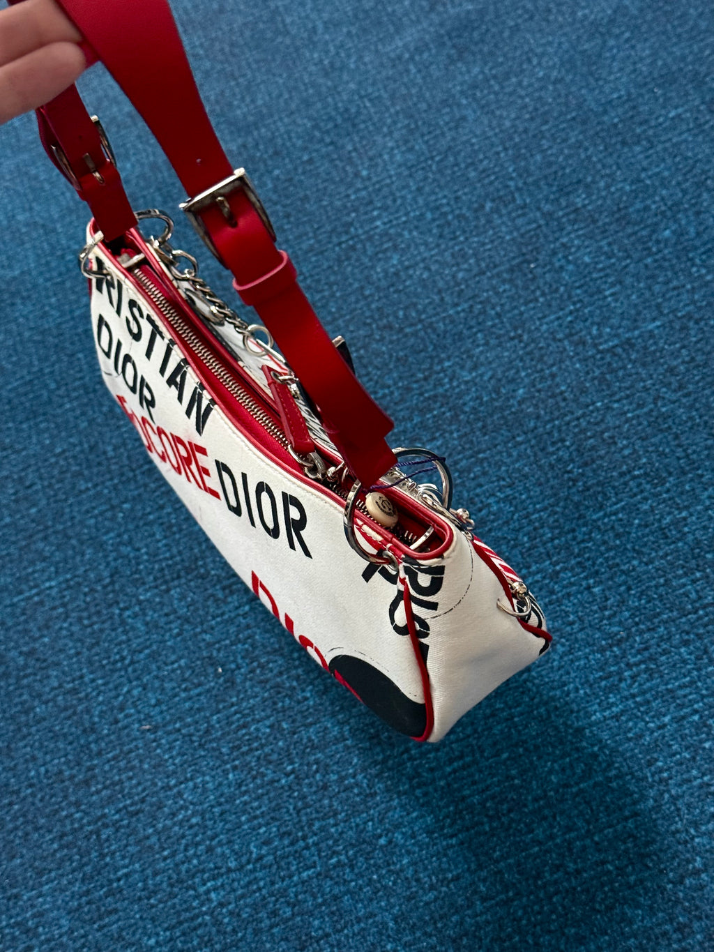 Dior Hardcore Record Graffiti Shoulder Bag