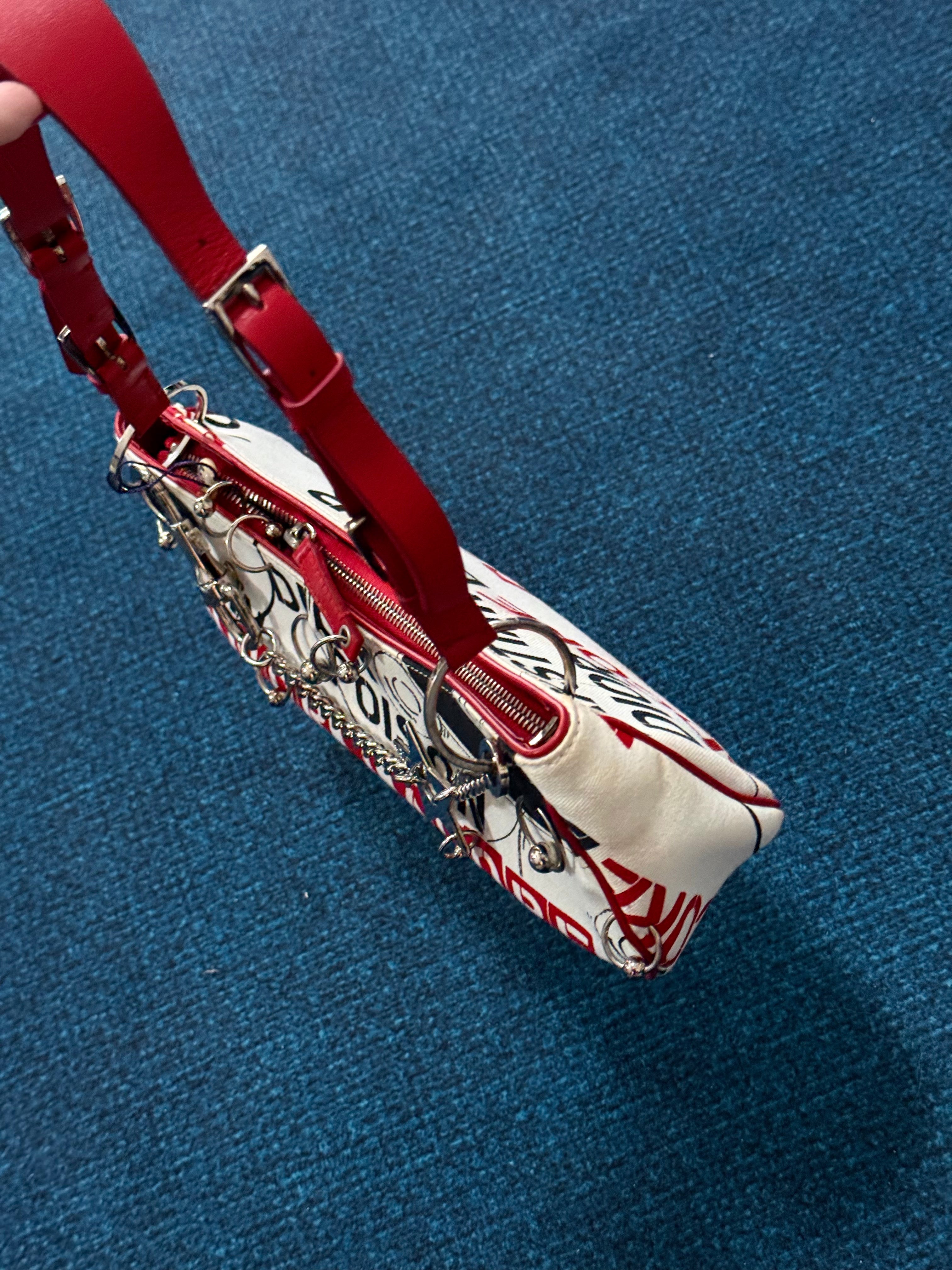 Dior Hardcore Record Graffiti Shoulder Bag