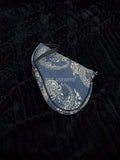 Christian Dior Blue Dragon Print Mini Saddle Bag
