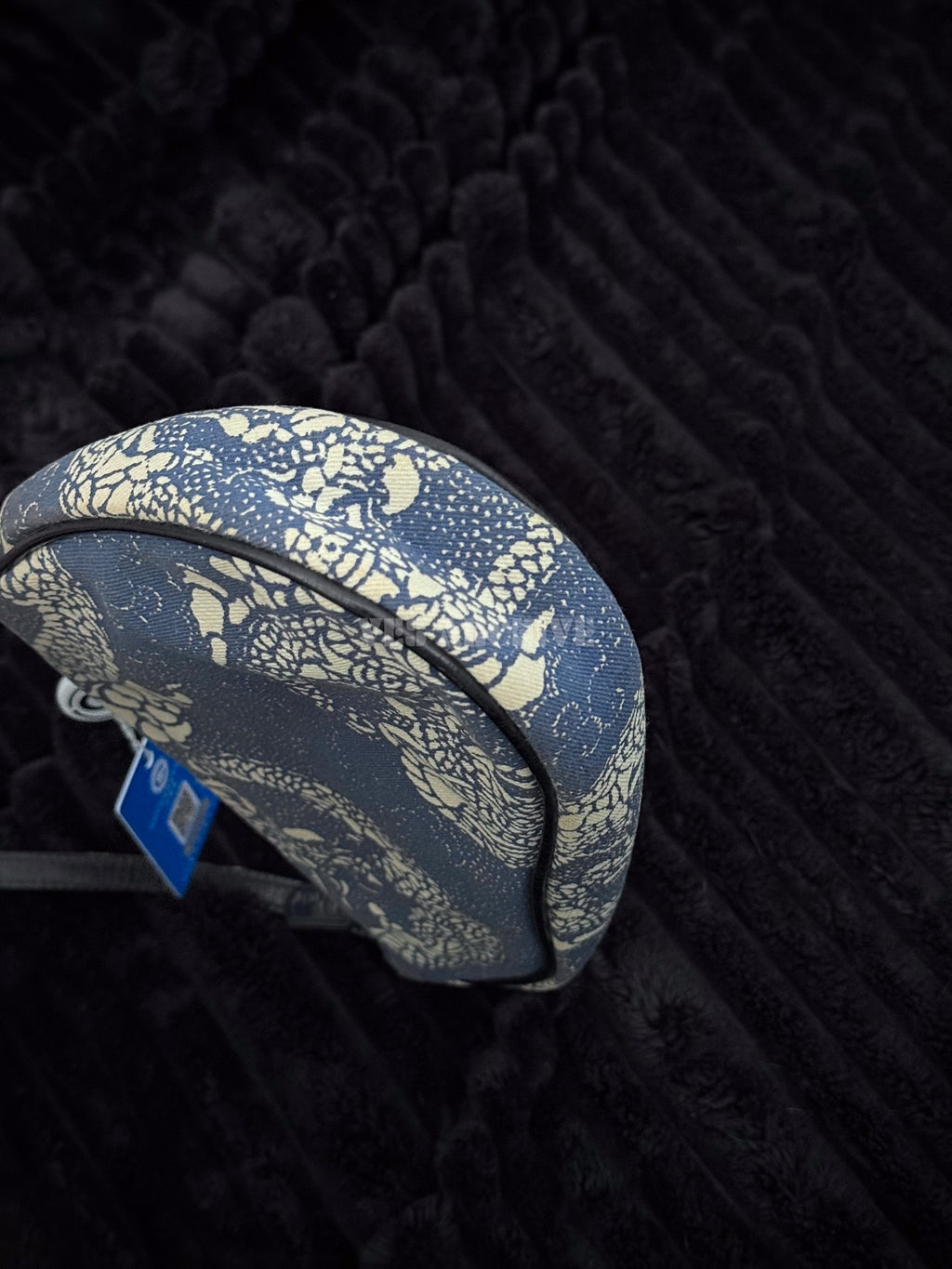 Christian Dior Blue Dragon Print Mini Saddle Bag