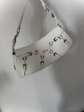 Dior Bondage shoulder bag in white leather