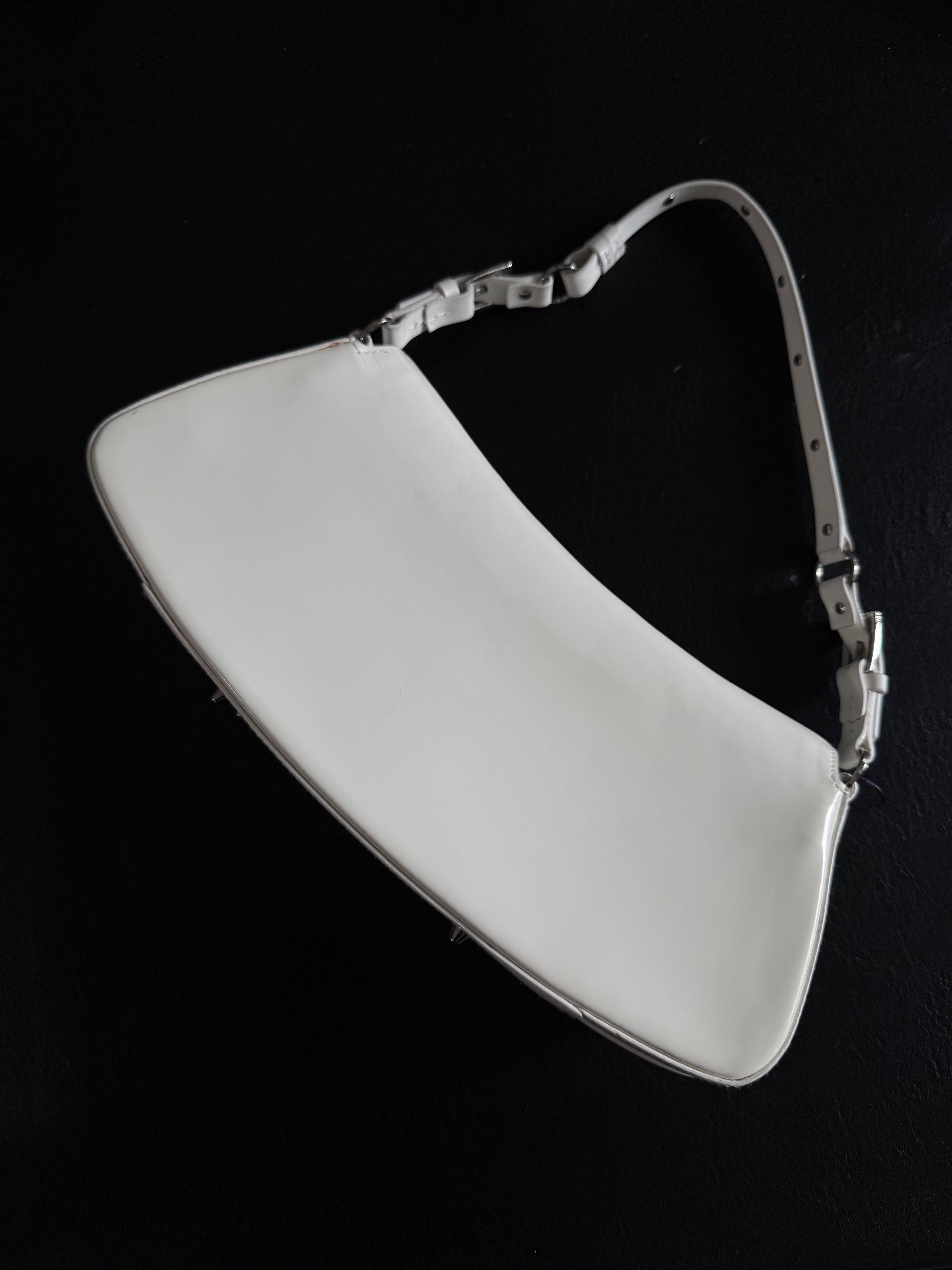 Dior Bondage shoulder bag in white leather