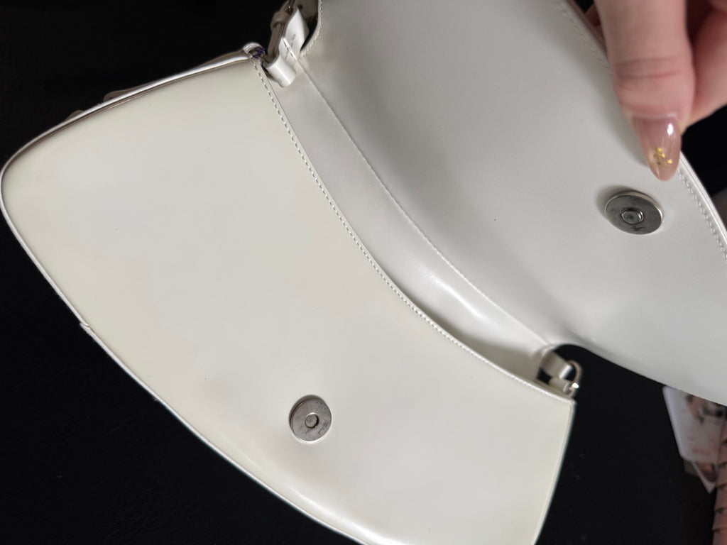 Dior Bondage shoulder bag in white leather