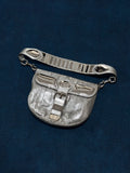 Gucci Romy Silver Snakeskin Shoulder Bag