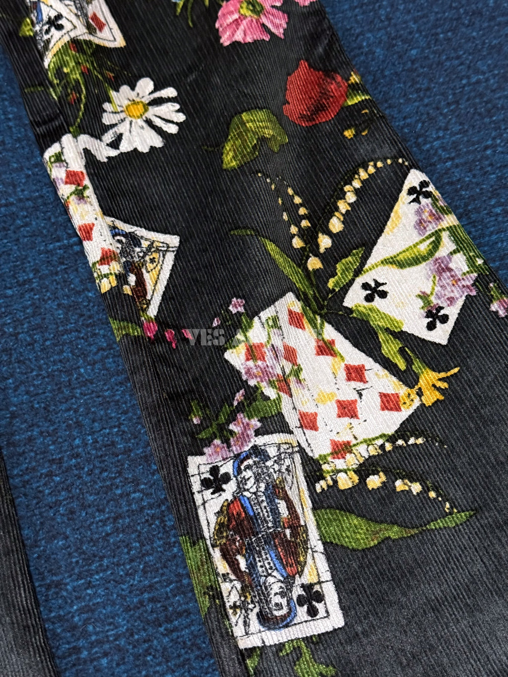 Dior Rare Vintage by John Galliano 2002 Runway Playing Card Print Trousers