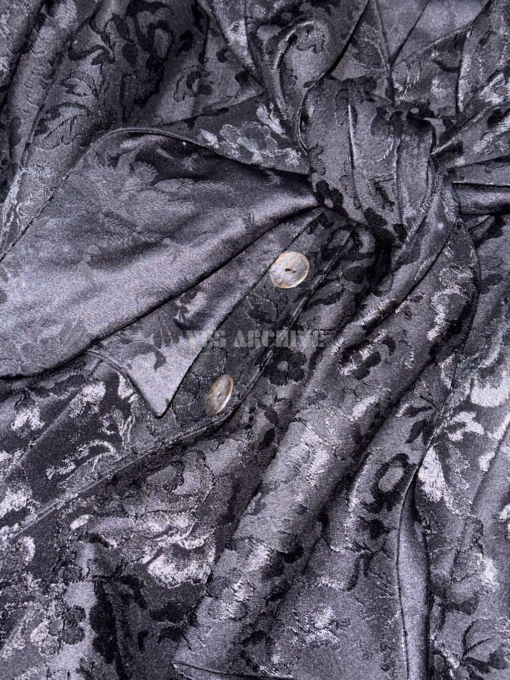 Dior Vintage Spring 1998 Runway Black Burnout Lace Wide-Collar Set by John Galliano