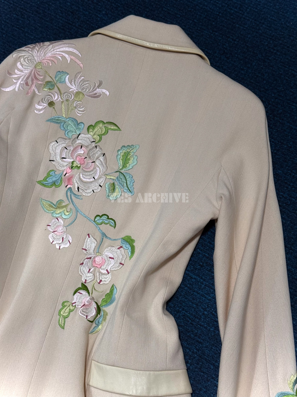 Dior Vintage Runway Chinese-Inspired Embroidered Jacket & Skirt Set