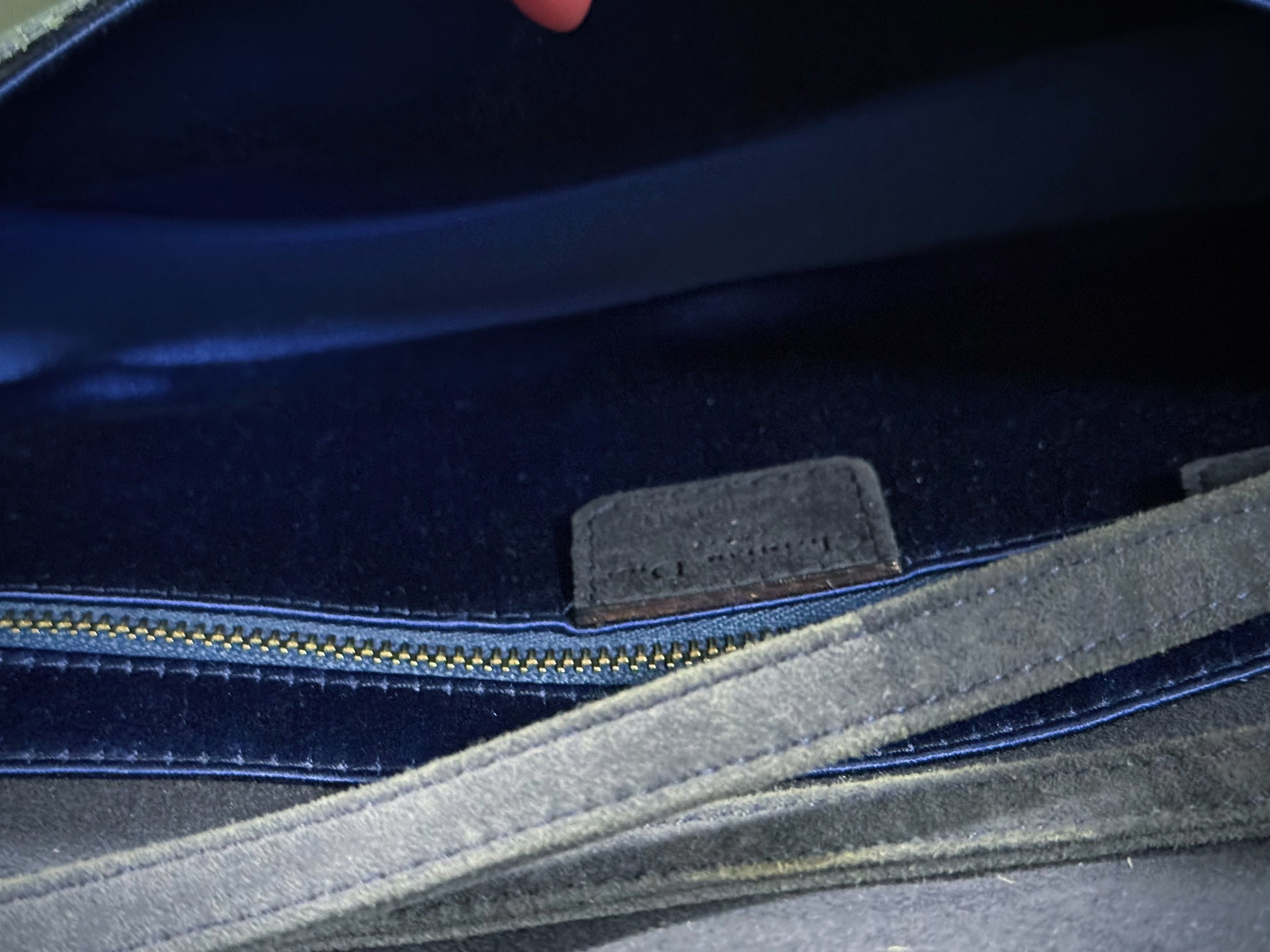 Dior Blue Stingray Gaucho Saddle Bag, Small