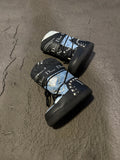 Christian Dior 2006 Galliano Denim Print Moon Boots