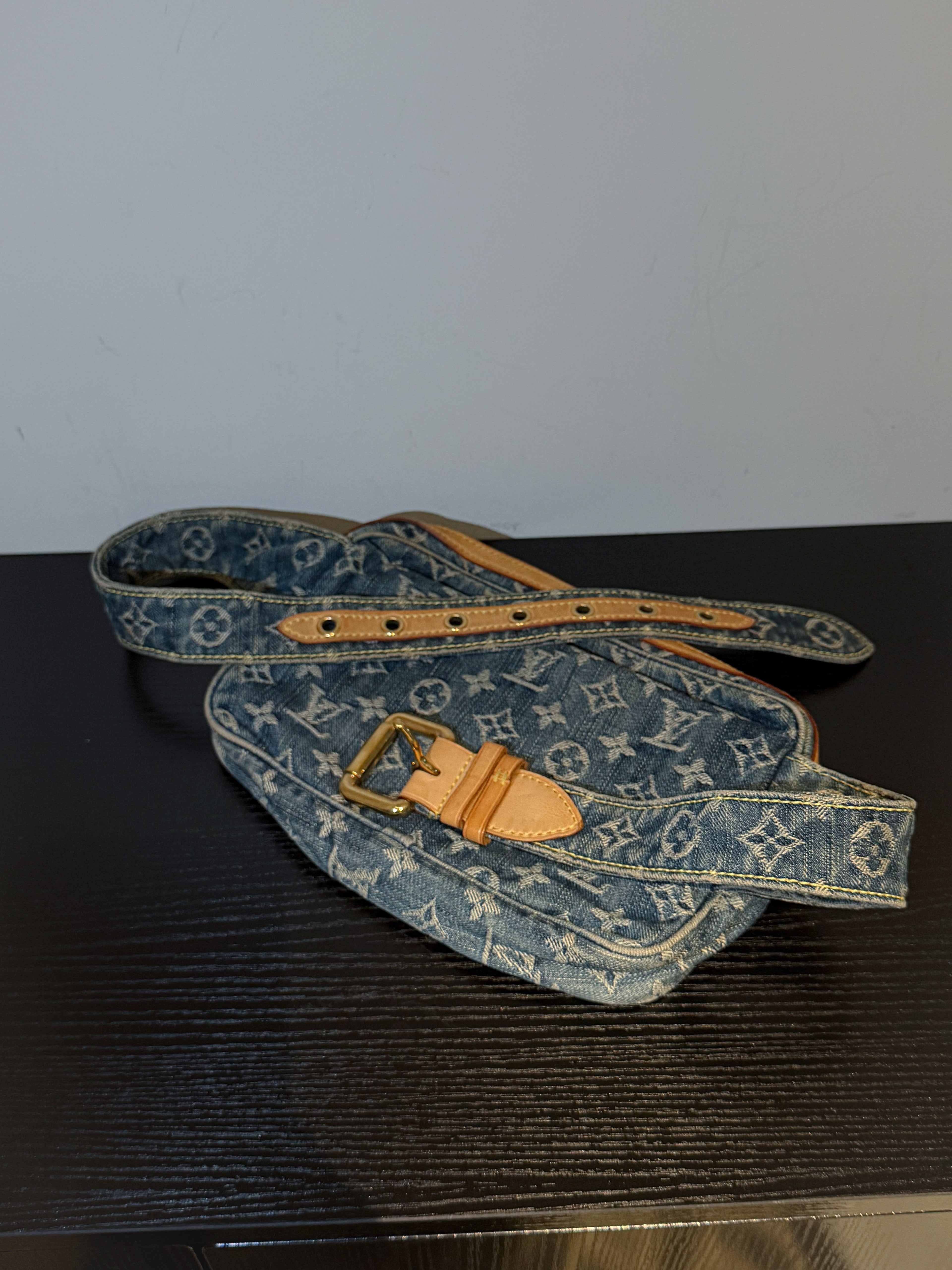 Louis VuittonMonogram Denim Bum Bag Blue