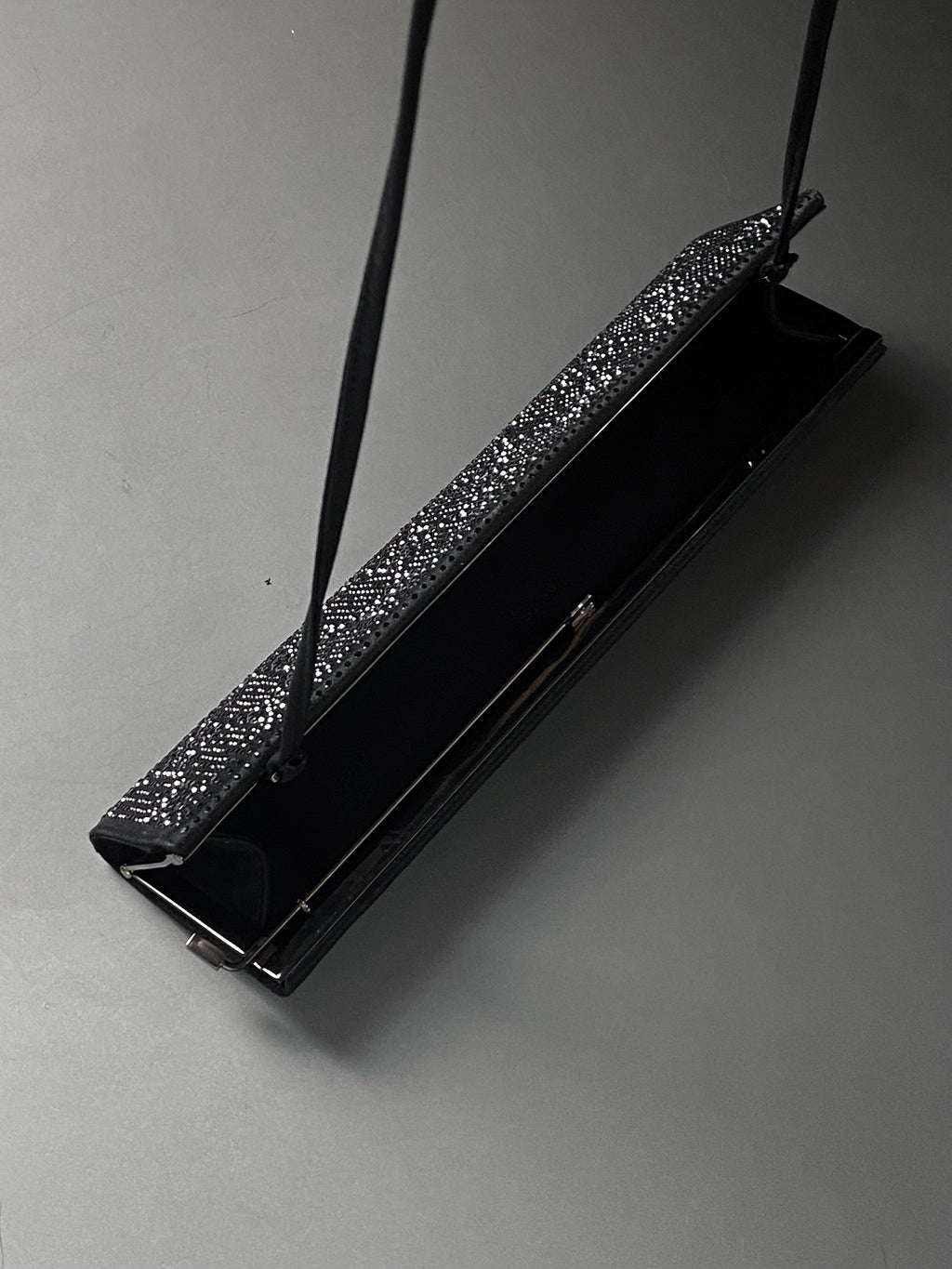 Gucci 1998 by Tom Ford exceptional fully crystal-embellished black evening Baguette bag