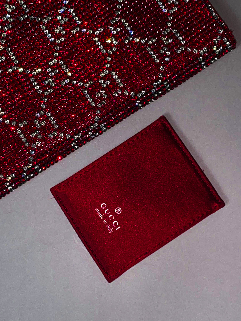 Gucci 1998 S/S by Tom Ford — an exceptional fully crystal-embellished evening clutch