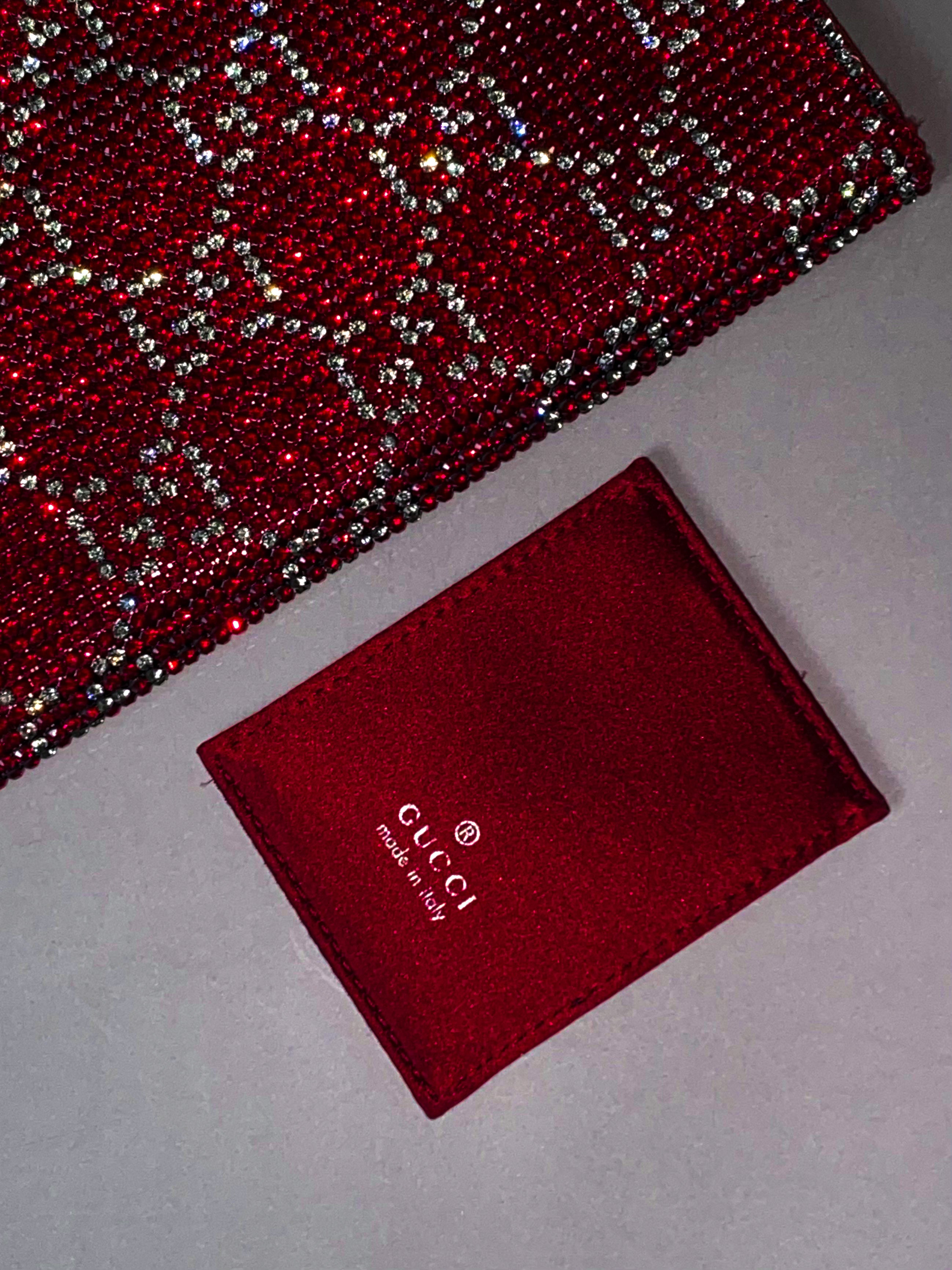 Gucci 1998 S/S by Tom Ford — an exceptional fully crystal-embellished evening clutch